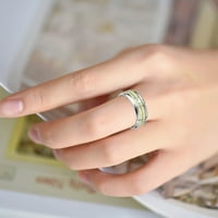 Modni tamno blistavi prsten od nehrđajućeg čelika za mrstotak čelika obećavaju prsten od srca blistavi