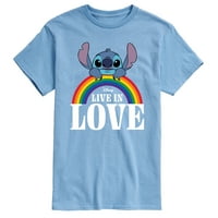Lilo & Stitch - Stitch uživo u ljubavi - Muška grafička majica kratkih rukava