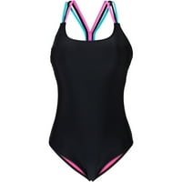 Žene kupaći kostimi Bikini Push-up podstavljeni kupanje Leđno odjeće, crna