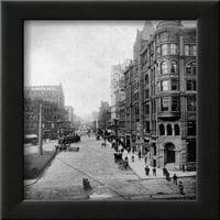 StreetScene, Seattle, oko 1900., Scenic Framed Art Print Wall Art Asahel Curtis Prodano od Art.com