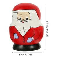 Santa Claus uzorak obojene drvene ruske gniježđe lutke matryoshka kolekcija igračka