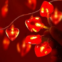 DEngjunhu valentinovo dnevno srce ukrasi od crkvene žice u obliku srca valentine bajka baterija koja