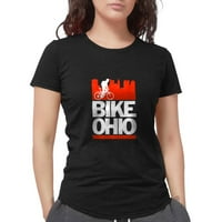 Cafepress - Bike Ohio majica - Womens Tri-Blend majica