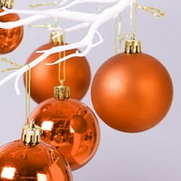 Fugseuble Set Božićni stil Viseće dekor Izvrsna plastična svjetlucava sve utakmice Viseći kuglični dekor za dom