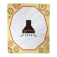 Flannel baca pokrivači u kućanskim aparatima za aspirator kapuljača savremeni štednjak za kuhanje meko