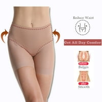 Cuekondy Slawewear za žene Tummy Control Plus size Nevidljivi bešavni bikini donje rublje Poludac Pokriveni