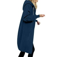 TOQOT Light Fall Jacket - dugi rukav patentni zatvarač modne udobne casual jakne za ženske mornaričke