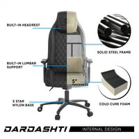 Gaming stolica Ergonomska računarska uredska stolica s naslonom za ruke i nogama, okretna stolica za