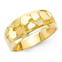 Jewels 14k Žuto zlato Nugget Modni obljetni prsten veličine 11