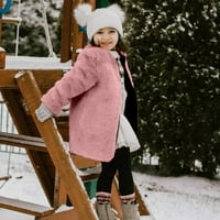 Dezsed Toddler Baby Girl Fleece Jakna Zima Debela topla djeca odjeća Dječje jakne za dječji kaput za