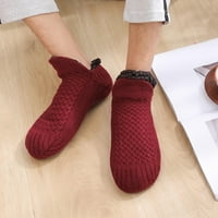 Čarape za babySbule za žene čišćenje ženske kože guste tople papuče sa kliznim hvataljkama Dvostruka