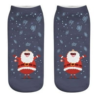 Cleariance Ležerne prilike poslovne čarape Božić Santa tiskanje srednje sportske čarape