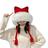 Prinxy Women's Winter Plush Hat Japanski uši Lei Feng Hat pletena zaštita od uha šešir ženski šešir