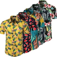 Muška havajska Tropical Luau Aloha Beach Party Button up casual haljina