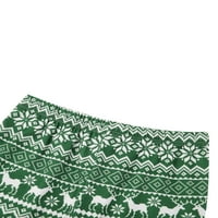 Gwiyeopda Božić-dječja noćna odjeća, dugih rukava na vrhu vrhova vrata + stablo Print Jogger pantalone ROMper set