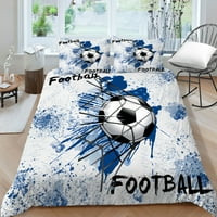 Fudbalski sportski uzorak posteljina krevet lagani ragbi Komform posteljina set kralj Duvet poklopac