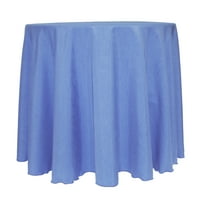 Ultimate Tekstil Reverzibilni Shantung Satin - Majestic Round Stolcloth - za vjenčanja, domaće zabave i posebna upotreba događaja, periwinkle plave