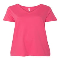 MMF - Ženska majica plus veličine V-izrez, do veličine - Softball Girl