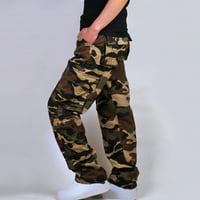 TOQOT MENS radne hlače - opušteno fit na otvorenom Ležerne prilike sa džepovima Teretne hlače za muškarce