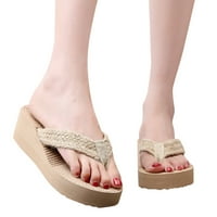 Modne proljetne i ljetne žene papuče debeli donji klin peti lagani flip flops jednostavan dizajn casual