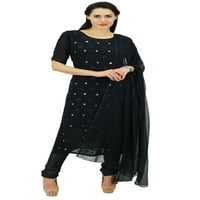 Atasi Womens Designer izvezena ravna kurta Dupatta Readymade Partywear