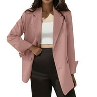 Blazers za žene Slim Fit Business Womens Blazer Jackets Pink 2xL