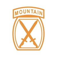 10. naljepnica za planinu Divizija naljepnica Die - samoljepljivi vinil - Otporan na vremenske uvjete