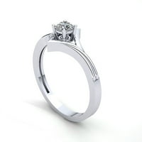 0.4carat Round Cut Diamond Dame Dame Bridal Solitaire Angažova za angažman prsten od punog 10k ruža,