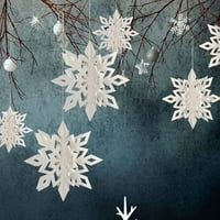 Božićni ukrasi ukrasi za snježne pahulje izložite raspored scene rasporeda