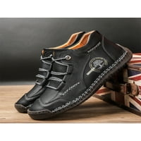 Woobling muške čizme plišane obložene casual čizme Mid gornji gležnjače Boot muške modne cipele otporne