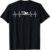 Smiješan dizajn plivanja za muškarce Žene plivanje plivačkog treninga majica crna velika