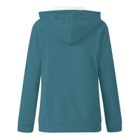 Jakne za žensku modnu jaknu jakna za jaknu Ispis otpuštajte jednokratnu dukseru Pulover bluza Green
