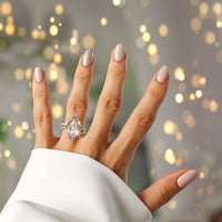Mortilo Prstenovi set V Shaping Rhinestone Diamond Rings Women Full Diamond circon prsten Dame Jewelry