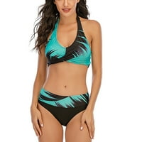 Ženski kupaći kostimi Cross Sport Bra cvijet od tiskane plaže za plažu uz plažu plivanja bandeau zavoj
