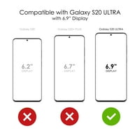 Distinconknk Clear Shootfofofoff Hybrid futrola za Galaxy S Ultra 5G - TPU branik akrilni zaštitni ekran