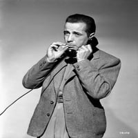 Humphrey Bogart na telefonu Pušenje fotografija Print