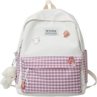 Plesneemangoo Harajuku Kawaii backpad bakpak za laptop Daypack casual torba sa medvjedom Privjesak za