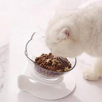 CAT zdjelice za hranu i vodu uz povišene nagnute povišene spore zdjele za mačje uvlačenje sa postoljem