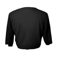 Ženski bluze za ženska bluza Dužina za ženska bluza Slatka majica od punog ljeta Crnac crna m