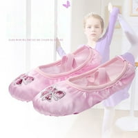 Satin baletske ordinacije cipele za vez za vezenje Yoga cipele Sole plesne cipele za dječje djevojke