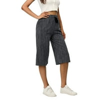 Plus veličina Pull na Caprisu teretna hlače Žene crtane joge hlače sa džepovima za žene Capri pantalone
