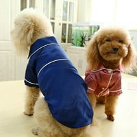 Pajamas kaput od odjeće meka pamuk odjeću za kućne ljubimce Mali medijski psi pidžamas