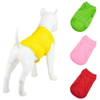 Pamučna majica za pse u boji - elastična okrugla vrat pamučna majica - idealna za ljeto - štenad kostim
