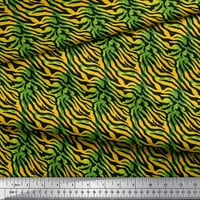 Soimoi Green Moss Georgette tkanina tigar životinjska kožna tkanina od dvorišta široko