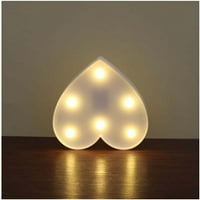 Dekorativni znak, dekorativni up u svjetlima Plastična topla bijela svjetla s LED svjetlima upravljanim baterom