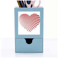 Crveni radijački tački dan za Valentinovo opskrbljuje karticu za držač organizatora