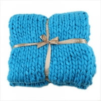 Akrilik Chunky pletena pokrivačica, ruka za tkanje fotografija rekvicirake mekane prekrivače za pletenje