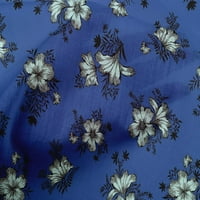 Onuone pamuk poplin srednje plava tkanina odlazi i cvjetna umjetnička tkanina za šivanje tiskane plafne