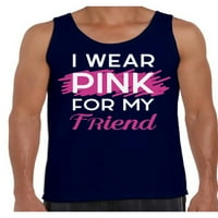 Awkward Styles majica za dojku Noseći ružičastu za moj prijatelje tenkovi za muškarce