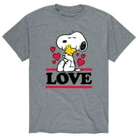 Kikiriki - Love Snoopy Woodstock - Muška grafička majica kratkih rukava